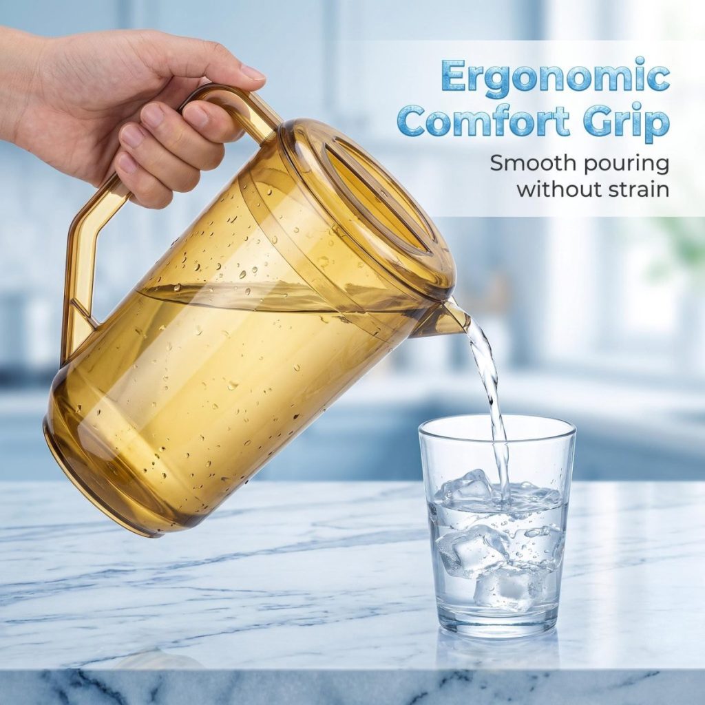 main model8553b transparent durable reusable restaurant plastic pc beverage drink pitcher juice water tea pot main display 2