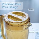 main model8553b transparent durable reusable restaurant plastic pc beverage drink pitcher juice water tea pot main display 5
