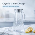 main model9168 large capacity 1.4l pc plastic square hammer pattern shatterproof cold water juice beverage kettle main display 6