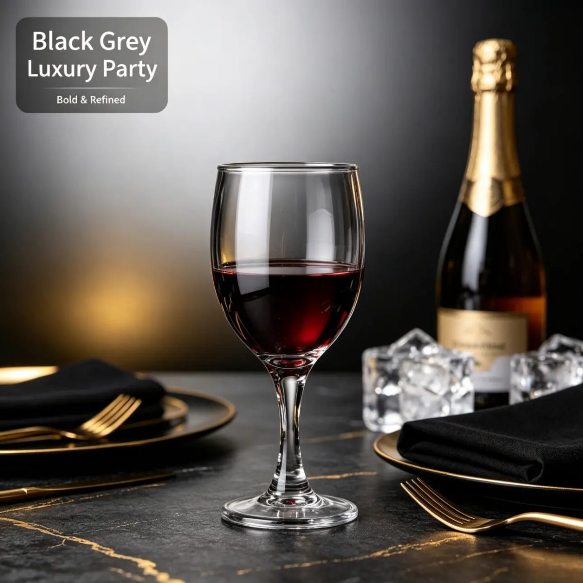BY-8009 PC wine goblet in scene shot 6
