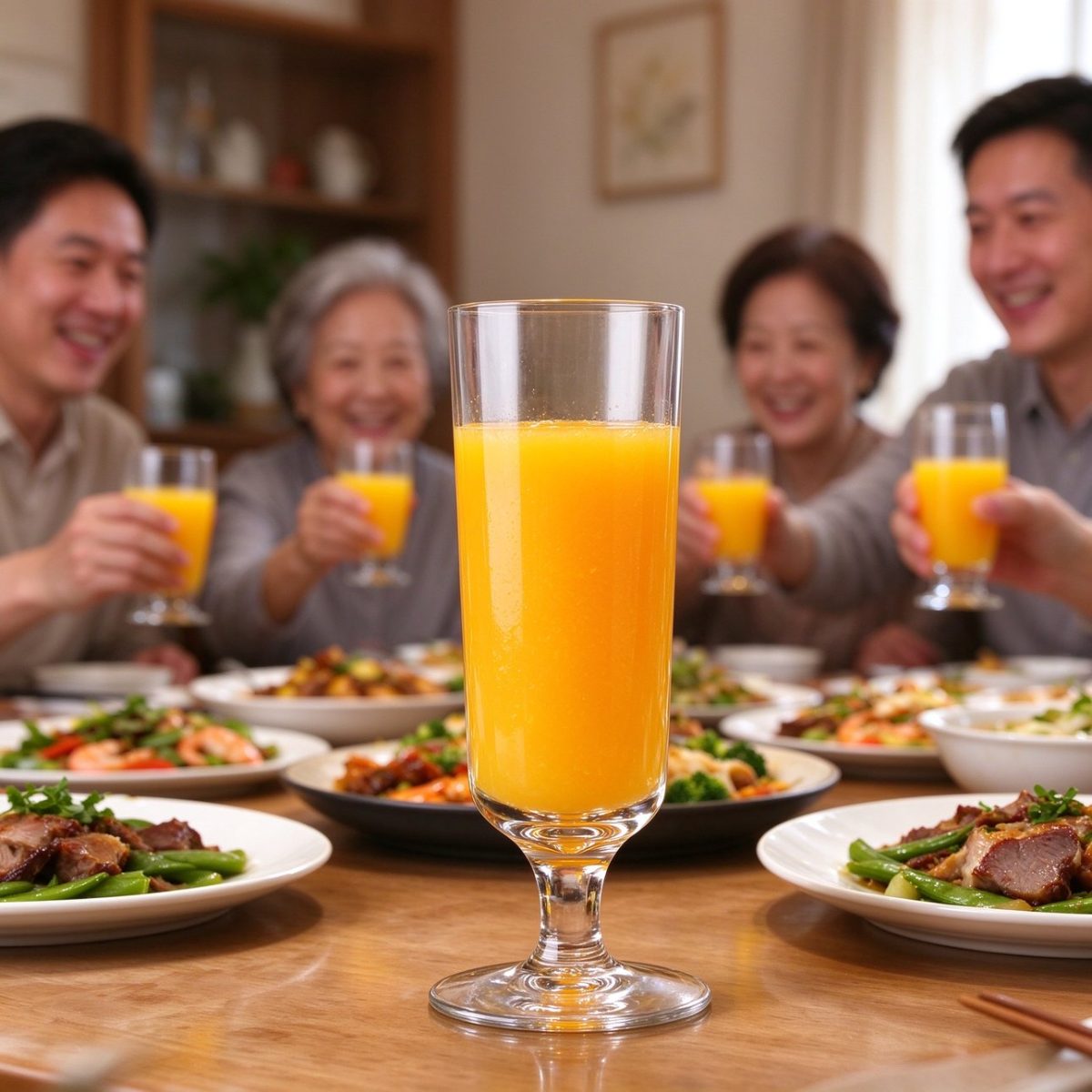 BY-9912A PC wine goblet in family gathering