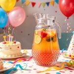 BY-9162A-1 unbreakable PC water pitcher - at a birthday party table