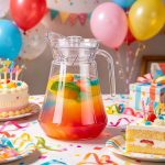 BY-9162B unbreakable PC water pitcher - at a birthday party table