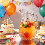 BY-9162B-1 unbreakable PC water pitcher - at a birthday party table