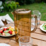 BY-8553 unbreakable PC full-handle water pitcher (tea) - ready for an outdoor picnic