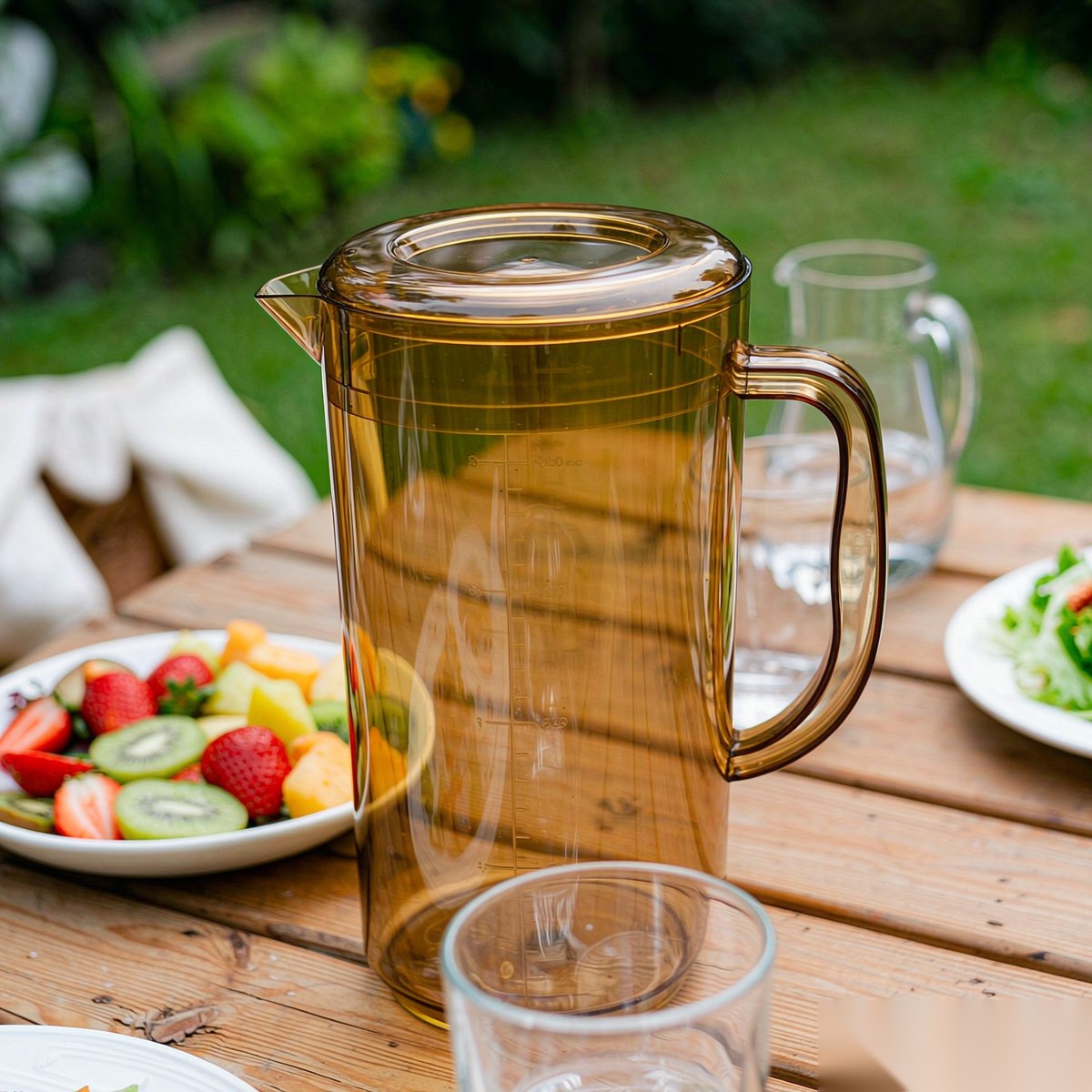 BY-8553 unbreakable PC full-handle water pitcher (tea) - ready for an outdoor picnic