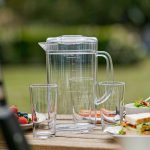 BY-8553C unbreakable PC full-handle water pitcher - ready for an outdoor picnic