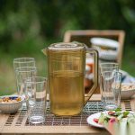 BY-8554 unbreakable PC full-handle water pitcher (tea) - ready for an outdoor picnic