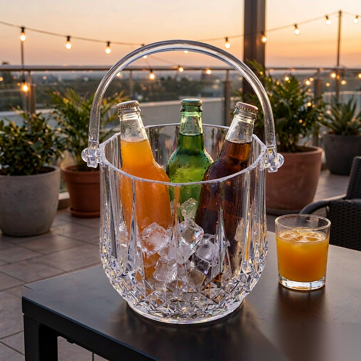 detail 03 by 9130 elsjoy acrylic ice bucket clear outdoor party scene detail 03 by 9130 elsjoy acrylic ice bucket clear outdoor party scene