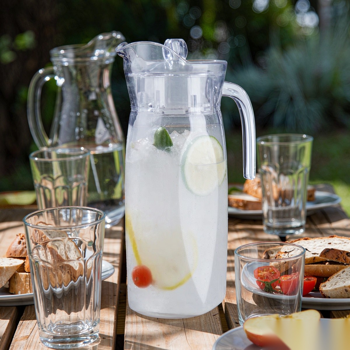 BY-9161 unbreakable PC water pitcher - ready for an outdoor picnic