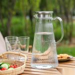 BY-9194A unbreakable PC full-handle water pitcher (steel) - ready for an outdoor picnic