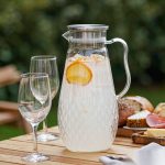 BY-9197A unbreakable PC full-handle water pitcher (steel) - ready for an outdoor picnic