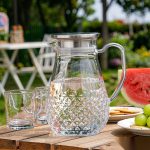 BY-9197C unbreakable PC full-handle water pitcher (steel) - ready for an outdoor picnic