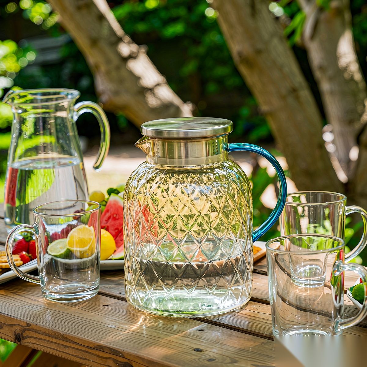 BY-9199B unbreakable PC full-handle water pitcher (tea) - ready for an outdoor picnic