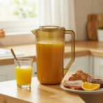 BY-8554 unbreakable PC full-handle water pitcher (tea) - serving chilled juice at breakfast