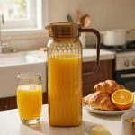 BY-9141C unbreakable PC water pitcher (tea) - serving chilled juice at breakfast