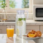 BY-9142A unbreakable PC water pitcher - serving chilled juice at breakfast