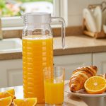 BY-9142B unbreakable PC water pitcher - serving chilled juice at breakfast