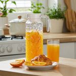 BY-9143 unbreakable PC water pitcher - serving chilled juice at breakfast