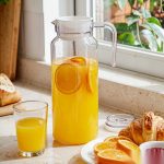 BY-9145B unbreakable PC water pitcher - serving chilled juice at breakfast