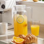 BY-9145C unbreakable PC water pitcher - serving chilled juice at breakfast