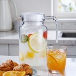 BY-9145D unbreakable PC water pitcher - serving chilled juice at breakfast