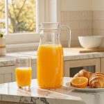 BY-9146 unbreakable PC water pitcher - serving chilled juice at breakfast