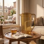 BY-8554 unbreakable PC full-handle water pitcher (tea) - in use for afternoon tea