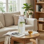 BY-9142A unbreakable PC water pitcher (tea) - in use for afternoon tea