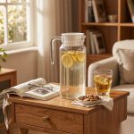 BY-9144C unbreakable PC water pitcher (tea) - in use for afternoon tea