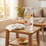 BY-9145B unbreakable PC water pitcher (tea) - in use for afternoon tea