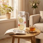BY-9145C unbreakable PC water pitcher (tea) - in use for afternoon tea