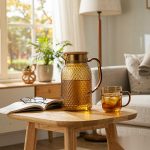 BY-9190B unbreakable PC full-handle water pitcher (tea) - in use for afternoon tea