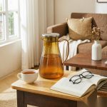 BY-9191B unbreakable PC full-handle water pitcher (tea) - in use for afternoon tea