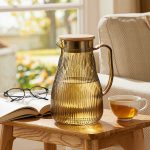 BY-9193B unbreakable PC full-handle water pitcher (tea) - in use for afternoon tea