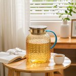 BY-9196B unbreakable PC full-handle water pitcher (tea) - in use for afternoon tea