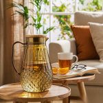 BY-9197B unbreakable PC full-handle water pitcher (tea) - in use for afternoon tea