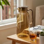 BY-9198A unbreakable PC full-handle water pitcher (tea) - in use for afternoon tea