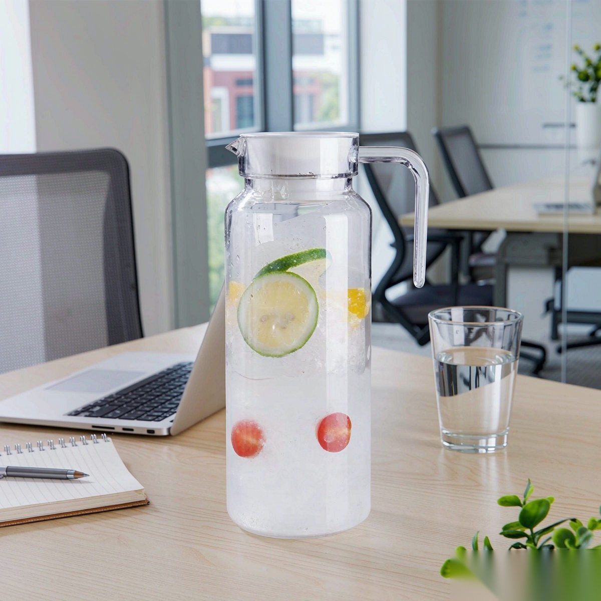 BY-9145B unbreakable PC water pitcher - in an office meeting room