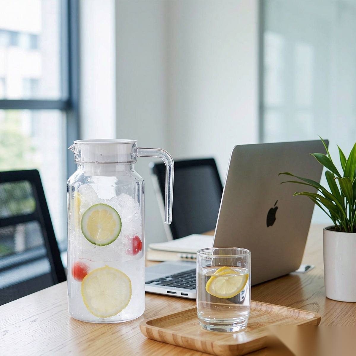 BY-9145C unbreakable PC water pitcher - in an office meeting room