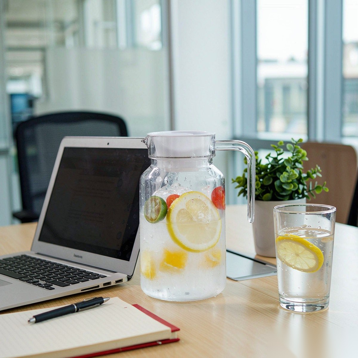 BY-9145D unbreakable PC water pitcher - in an office meeting room