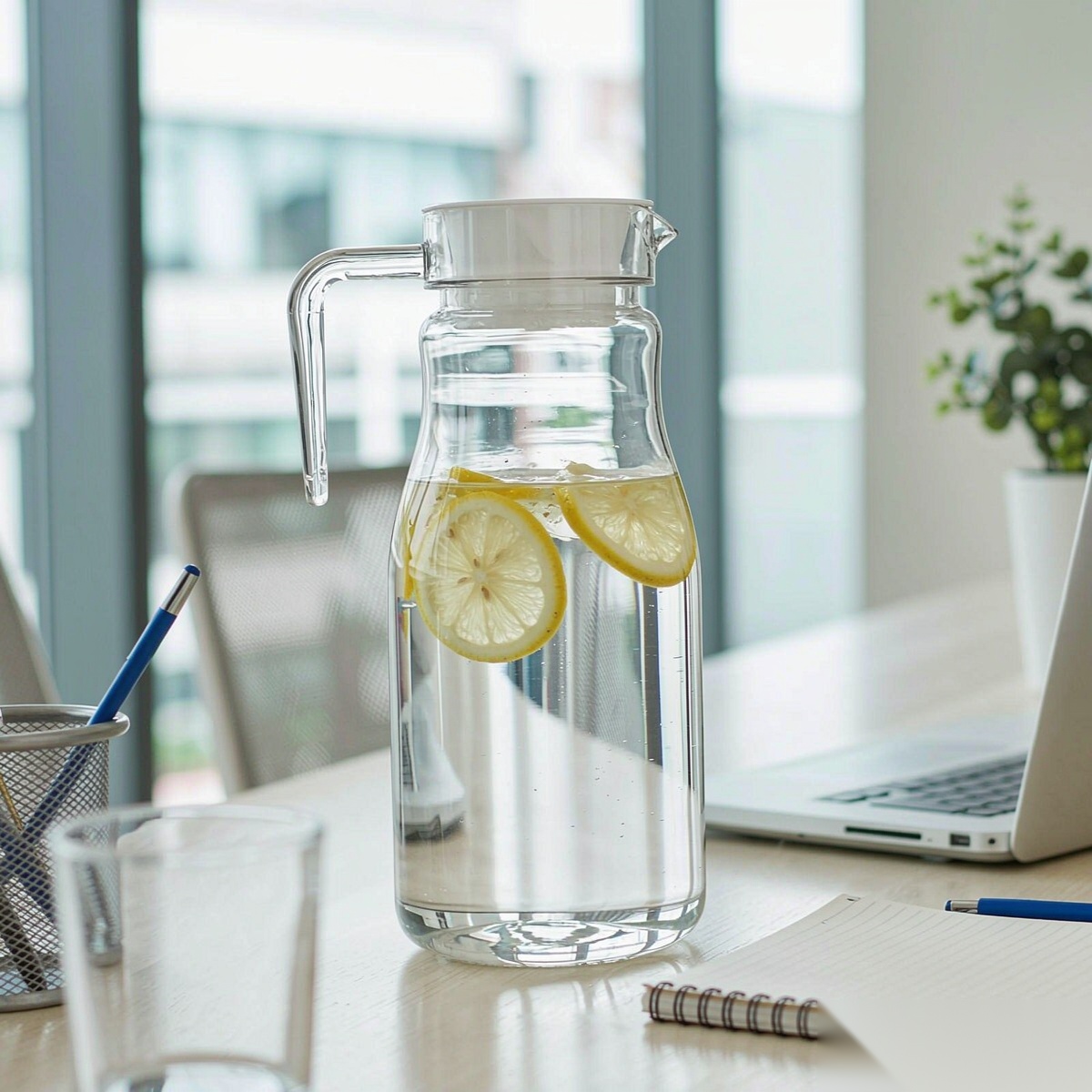 BY-9146 unbreakable PC water pitcher - in an office meeting room