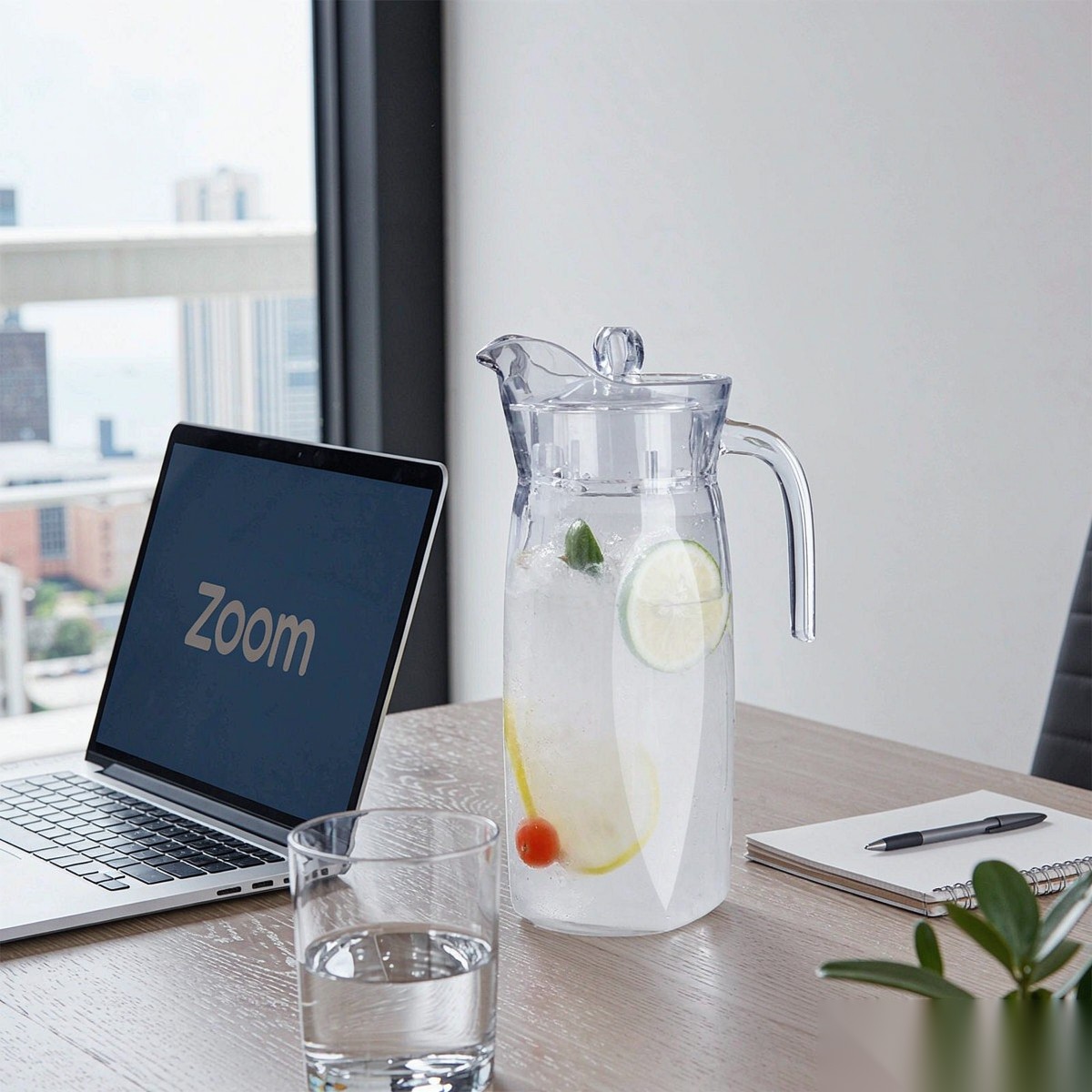 BY-9161 unbreakable PC water pitcher - in an office meeting room