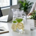 BY-9162C unbreakable PC water pitcher - in an office meeting room