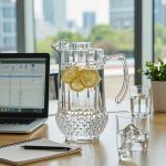 BY-9163 unbreakable PC water pitcher - in an office meeting room
