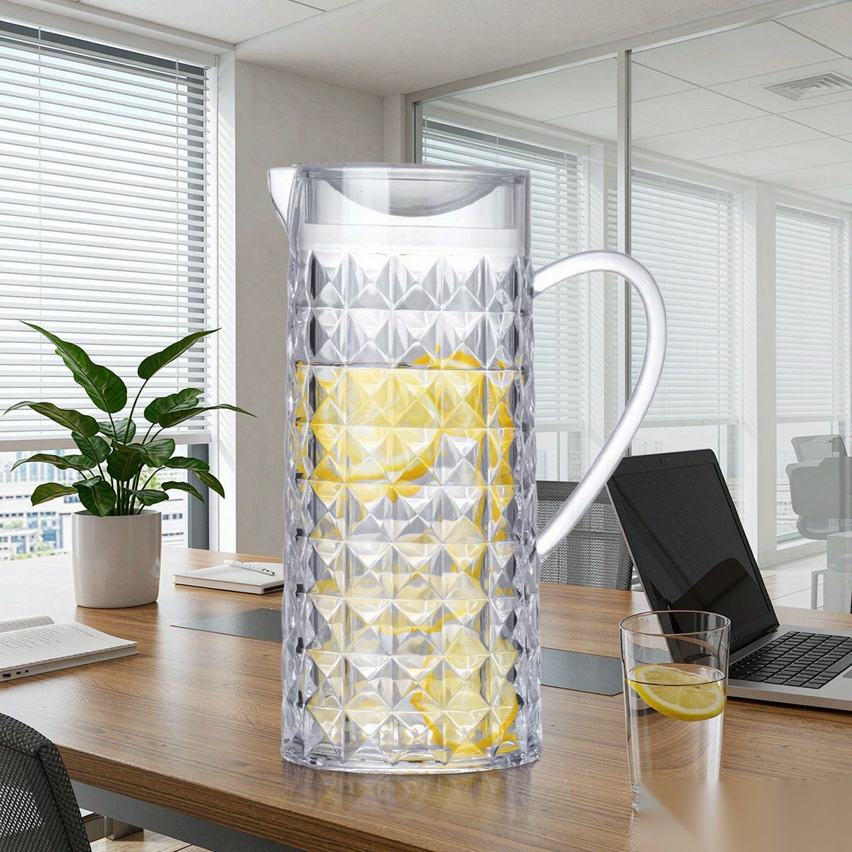 BY-9165 unbreakable PC full-handle water pitcher - in an office meeting room