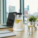 BY-9191C unbreakable PC full-handle water pitcher - in an office meeting room