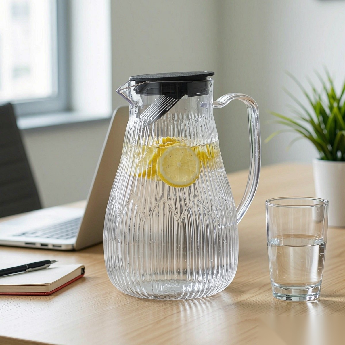 BY-9193B unbreakable PC full-handle water pitcher - in an office meeting room