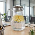 BY-9193C unbreakable PC full-handle water pitcher (steel) - in an office meeting room