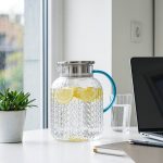 BY-9196B unbreakable PC full-handle water pitcher (steel) - in an office meeting room